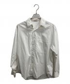 AURALEEオーラリー）の古着「WASHED FINX TWILL BIG SHIRTS」｜ホワイト