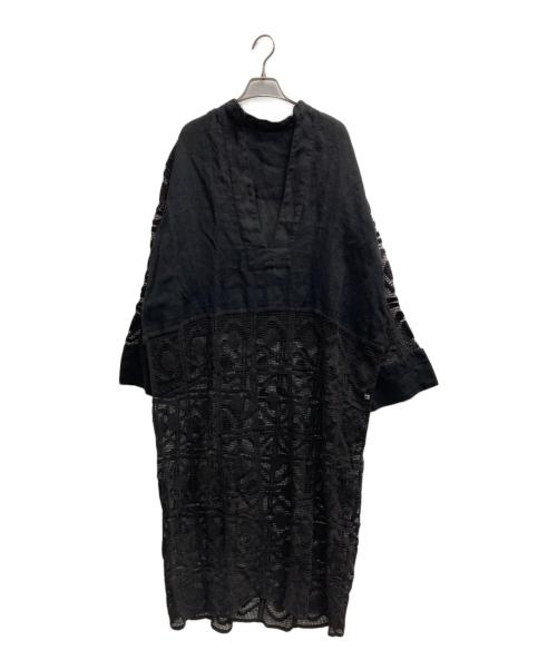 R'IAM PLAGE（リアム プラージュ）R'IAM PLAGE (リアム プラージュ) レースロングワンピース ブラック サイズ:36の古着・服飾アイテム