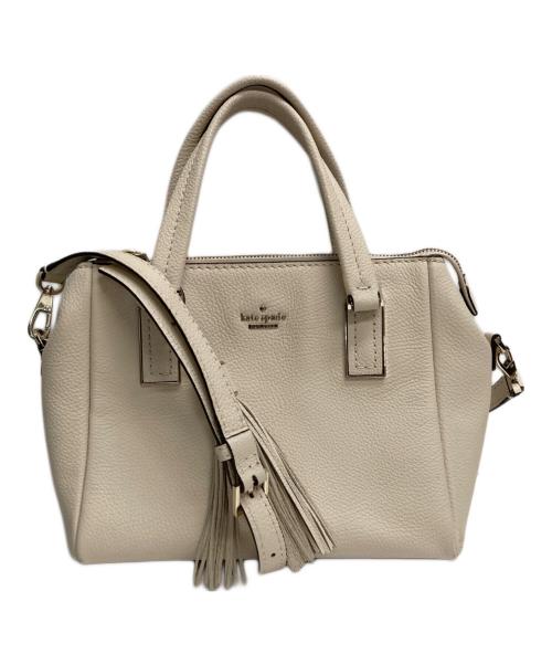 Kate Spade（ケイトスペード）Kate Spade (ケイトスペード) ナオミ スモール レザー サッチェル アイボリーの古着・服飾アイテム