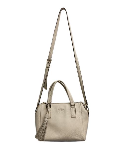 Kate Spade（ケイトスペード）Kate Spade (ケイトスペード) ナオミ スモール レザー サッチェル アイボリーの古着・服飾アイテム
