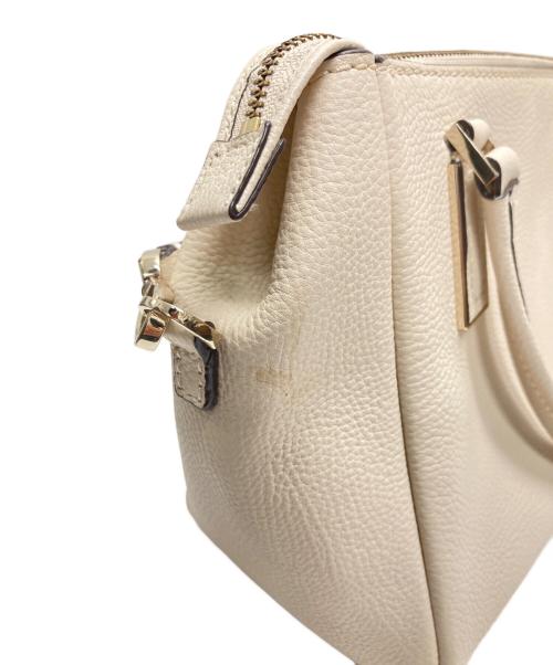 Kate Spade（ケイトスペード）Kate Spade (ケイトスペード) ナオミ スモール レザー サッチェル アイボリーの古着・服飾アイテム