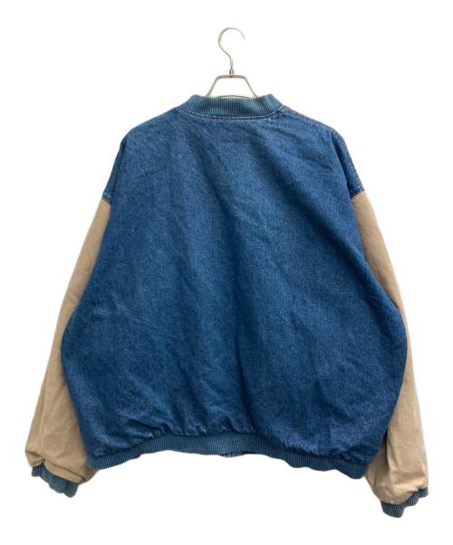 three rivers（スリーリバーズ）three rivers (スリーリバーズ) デニムスタジャン インディゴ サイズ:2XLの古着・服飾アイテム