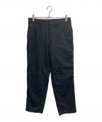 COMME des GARCONS HOMMEコムデギャルソン オム）の古着「ストレートパンツ」｜ブラック