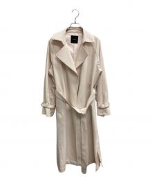 anuans（アニュアンス）の古着「ビッグラペルトレンチコート」｜アイボリー