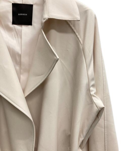 anuans（アニュアンス）anuans (アニュアンス) ビッグラペルトレンチコート アイボリー サイズ:Ｆの古着・服飾アイテム