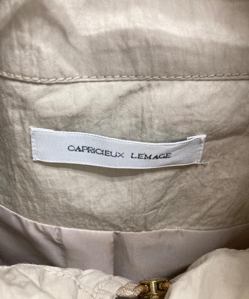CAPRICIEUX LE'MAGE（カプリシューレマージュ）CAPRICIEUX LE'MAGE (カプリシューレマージュ) フーデッドジャケット ベージュ サイズ:Fの古着・服飾アイテム