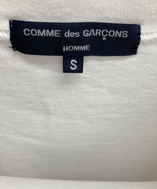 COMME des GARCONS HOMME（コムデギャルソン オム）COMME des GARCONS HOMME (コムデギャルソン オム) フェイクレイヤード天竺ポケットTシャツ ホワイト サイズ:Sの古着・服飾アイテム