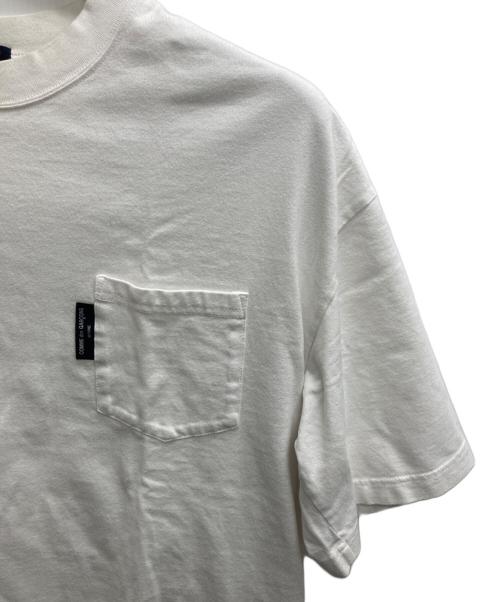 COMME des GARCONS HOMME（コムデギャルソン オム）COMME des GARCONS HOMME (コムデギャルソン オム) フェイクレイヤード天竺ポケットTシャツ ホワイト サイズ:Sの古着・服飾アイテム