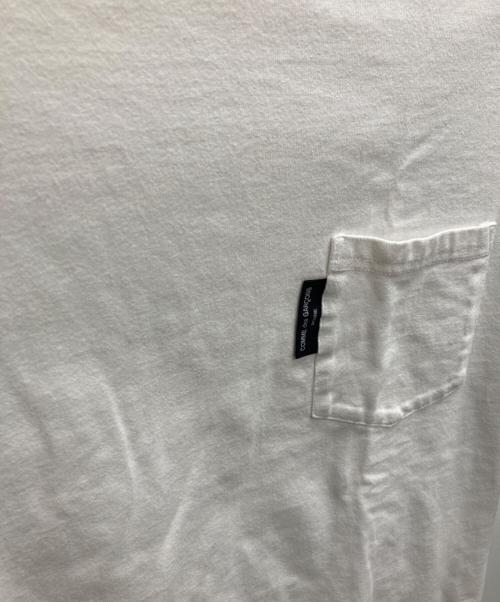 COMME des GARCONS HOMME（コムデギャルソン オム）COMME des GARCONS HOMME (コムデギャルソン オム) フェイクレイヤード天竺ポケットTシャツ ホワイト サイズ:Sの古着・服飾アイテム