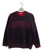 SUPREMEシュプリーム）の古着「Contrast Arc Sweater」｜ブラック×レッド
