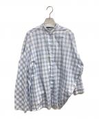 mizuiro-indミズイロインド）の古着「アシンメトリーシャツ」｜ブルー