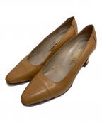 CHANELシャネル）の古着「ココマークヒールパンプス」｜ブラウン