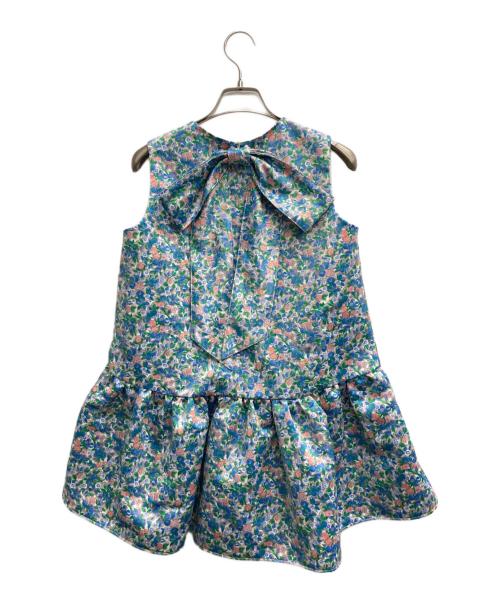 TSURU by MARIKO OIKAWA（ツルバイマリコオイカワ）Tsuru by Mariko Oikawa (ツルバイマリコオイカワ) ノースリーブブラウス ブルー×ピンク サイズ:Fの古着・服飾アイテム