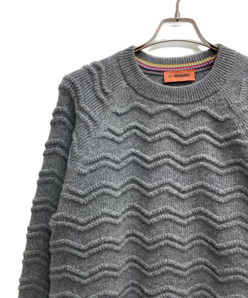 missoni（ミッソーニ）MISSONI (ミッソーニ) 3Dニット グレー サイズ:48の古着・服飾アイテム