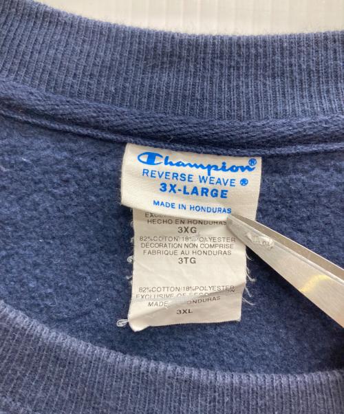 Champion（チャンピオン）Champion (チャンピオン) プリントリバースウィーブスウェット ネイビー サイズ:3XLの古着・服飾アイテム