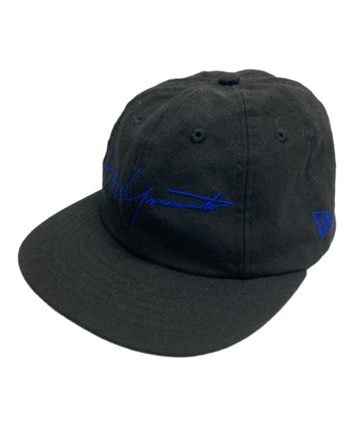 YOHJI YAMAMOTO（ヨウジヤマモト）YOHJI YAMAMOTO (ヨウジヤマモト) New Era (ニューエラ) キャップ ブラックの古着・服飾アイテム