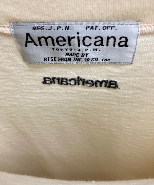 Americana（アメリカーナ）Americana (アメリカーナ) ロゴTシャツ アイボリー サイズ:表記無しの古着・服飾アイテム