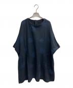 群言堂グンゲンドウ）の古着「コットンリネンワンピース」｜ネイビー