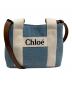 Chloe Kids（クロエ キッズ）の古着「ロゴアップリケショルダーバッグ」｜インディゴ