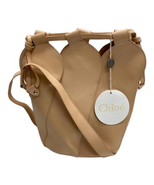 Chloe（クロエ）Chloe (クロエ) TULIPバケットショルダーバッグ サンドベージュの古着・服飾アイテム