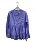 green label relaxingグリーンレーベルリラクシング）の古着「全方位映えブラウス」｜ラベンダー