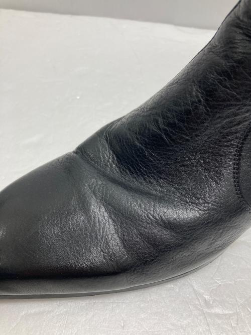 Whoop-de-doo（フープディドゥ）Whoop-de-doo (フープディドゥ) サイドジップヒールブーツ ブラック サイズ:24 1/2の古着・服飾アイテム