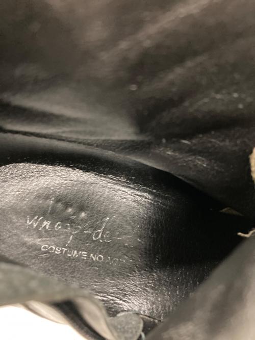 Whoop-de-doo（フープディドゥ）Whoop-de-doo (フープディドゥ) サイドジップヒールブーツ ブラック サイズ:24 1/2の古着・服飾アイテム