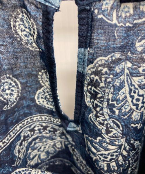 45R（フォーティファイブ・アール）45R (フォーティファイブ・アール) バンダナパッチワークのブラウス インディゴ サイズ:記載なし（実寸サイズを参照ください）の古着・服飾アイテム