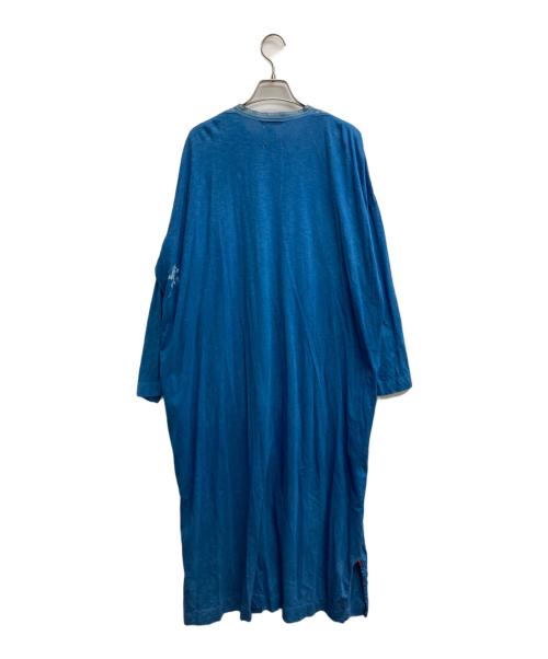 45R（フォーティファイブ・アール）45R (フォーティファイブ・アール) カフタンワンピース ブルー サイズ:Freeの古着・服飾アイテム
