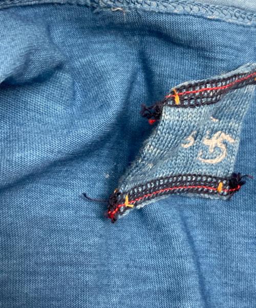 45R（フォーティファイブ・アール）45R (フォーティファイブ・アール) カフタンワンピース ブルー サイズ:Freeの古着・服飾アイテム