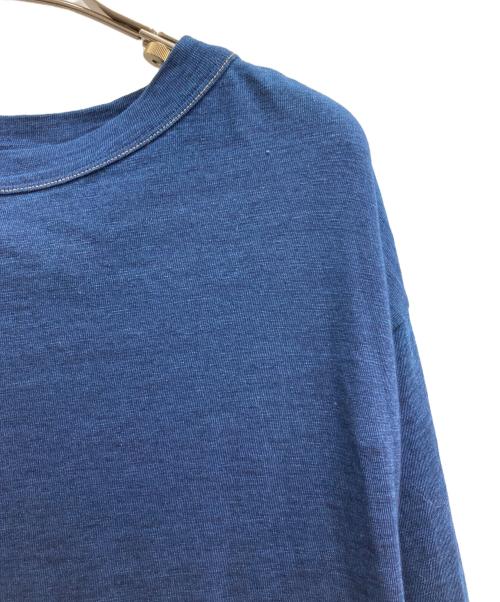 45R（フォーティファイブ・アール）45R (フォーティファイブ・アール) 天竺カットソーワンピース インディゴ サイズ:FREEの古着・服飾アイテム