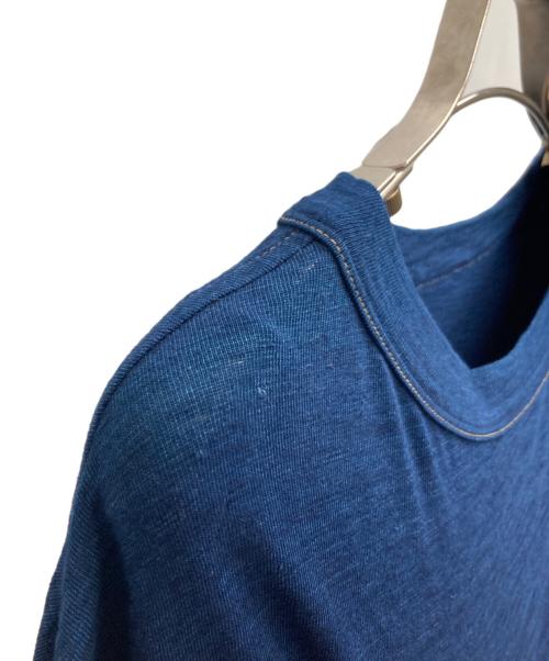 45R（フォーティファイブ・アール）45R (フォーティファイブ・アール) 天竺カットソーワンピース インディゴ サイズ:FREEの古着・服飾アイテム