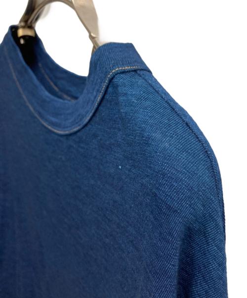 45R（フォーティファイブ・アール）45R (フォーティファイブ・アール) 天竺カットソーワンピース インディゴ サイズ:FREEの古着・服飾アイテム