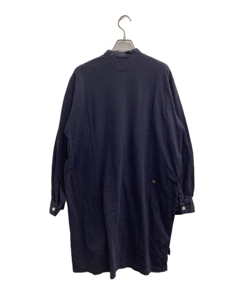 45R（フォーティファイブ・アール）45R (フォーティファイブ・アール) ヘンリーネックワンピース ネイビー サイズ:2の古着・服飾アイテム