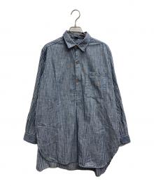 45R（フォーティファイブ・アール）の古着「ダンガリーストライプの908グランパプルシャツ」｜ブルー