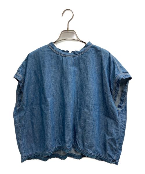 45R（フォーティファイブ・アール）45R (フォーティファイブ・アール) ダンガリーデニムのMキャミ ブルー サイズ:Freeの古着・服飾アイテム
