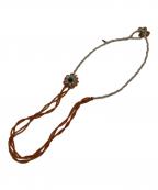 45Rフォーティファイブ・アール）の古着「ビーズネックレス」｜ベージュ×オレンジ