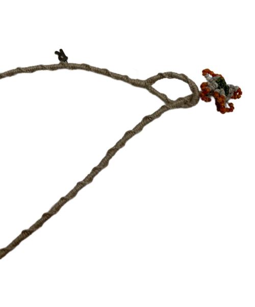 45R（フォーティファイブ・アール）45R (フォーティファイブ・アール) ビーズネックレス ベージュ×オレンジの古着・服飾アイテム