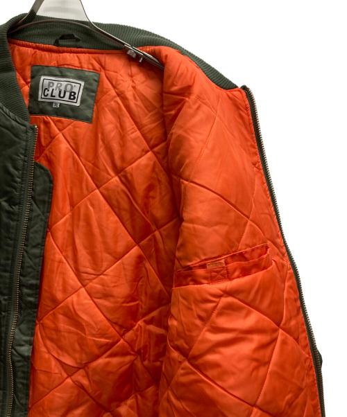 PROCLUB（プロクラブ）PROCLUB (プロクラブ) MA-1ジャケット カーキ サイズ:3XLの古着・服飾アイテム