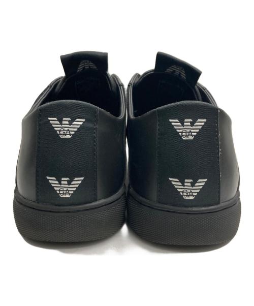 EMPORIO ARMANI（エンポリオアルマーニ）EMPORIO ARMANI (エンポリオアルマーニ) スリッポン ブラック サイズ:42の古着・服飾アイテム