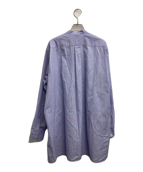 COMOLI（コモリ）COMOLI (コモリ) バンドカラーシャツ ブルー サイズ:2の古着・服飾アイテム