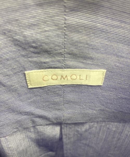 COMOLI（コモリ）COMOLI (コモリ) バンドカラーシャツ ブルー サイズ:2の古着・服飾アイテム