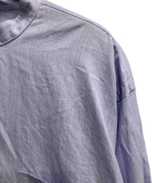 COMOLI（コモリ）COMOLI (コモリ) バンドカラーシャツ ブルー サイズ:2の古着・服飾アイテム