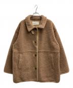RAY BEAMSレイ ビームス）の古着「ボア スタンドカラー ハーフ コート」｜ブラウン
