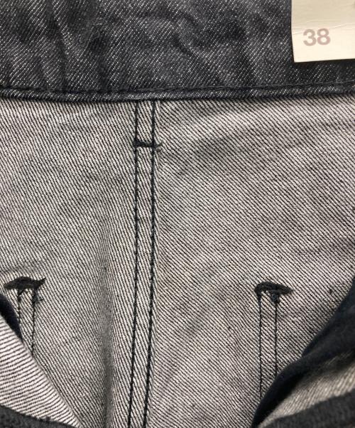 ZARA（ザラ）ZARA (ザラ) STUDIO NICHOLSON (スタジオ ニコルソン) 先染めデニムパンツ ブラック サイズ:38の古着・服飾アイテム