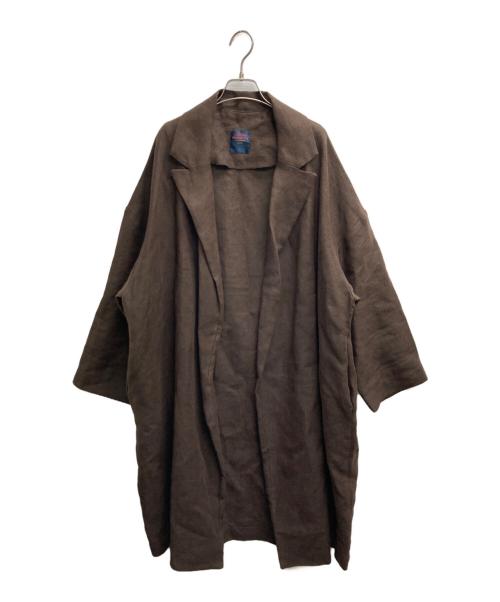 GALLEGO DESPORTES（ギャレゴデスポート）GALLEGO DESPORTES (ギャレゴデスポート) LINEN コート ブラウン サイズ:Ｆの古着・服飾アイテム