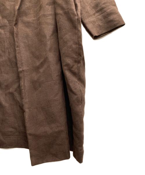 GALLEGO DESPORTES（ギャレゴデスポート）GALLEGO DESPORTES (ギャレゴデスポート) LINEN コート ブラウン サイズ:Ｆの古着・服飾アイテム
