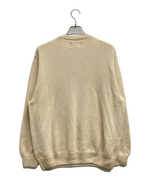 stussy（ステューシー）stussy (ステューシー) CURLY S SWEATER ベージュ サイズ:Lの古着・服飾アイテム