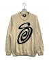 stussy（ステューシー）の古着「CURLY S SWEATER」｜ベージュ