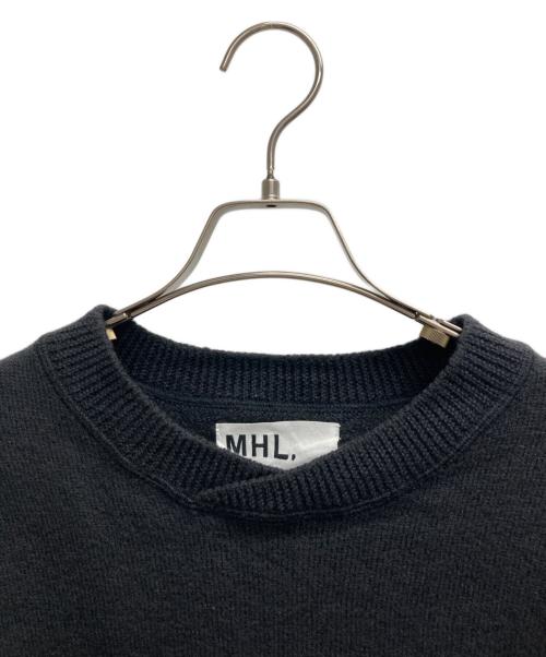 MHL（エムエイチエル）MHL (エムエイチエル) PURE WOOL ニットプルオーバー グレー サイズ:2の古着・服飾アイテム
